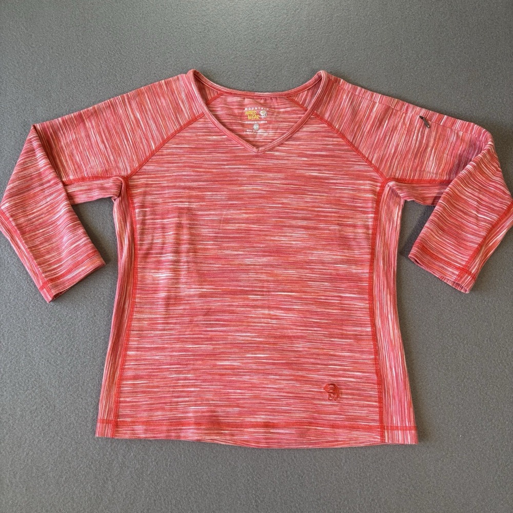 Mountain Hardwear Women's S Active Top Coral 3/4 Sleeve Hiking Outdoor Gorpcore